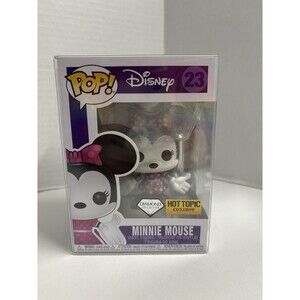 Funko POP! Disney Diamond Collection Minnie Mouse #23 Hot Topic Glitter In Case